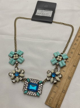 合金欧美宝石项链女个性简约夸张流行大气特色复古港风气质CE705