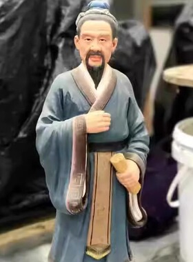 古代人物模型角色人物站姿坐姿博物馆泥塑泥人微缩景观场景定制