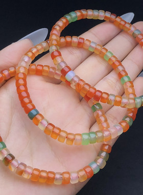 女天然盐源玛瑙手链水晶手串