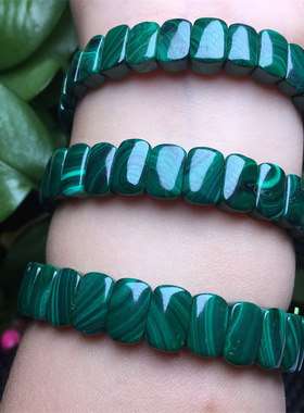 情侣款孔雀石手牌手链名族风