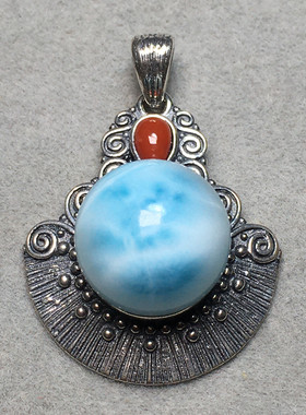 拉利玛挂件圆柱形14k金锁骨链