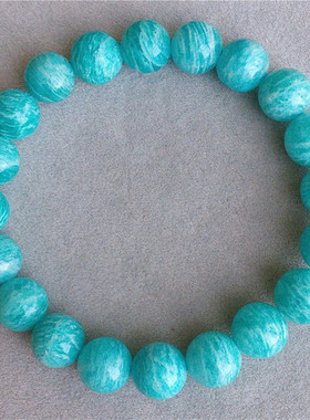 亚马逊捡漏天河石单圈蓝色手串