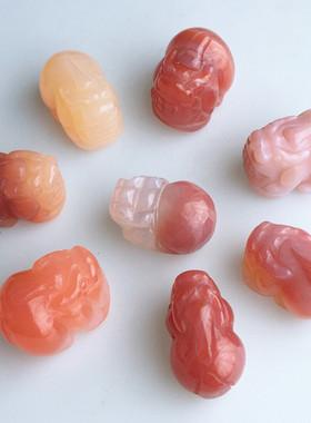 女盐源玛瑙挂件小滴溜DIY