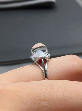 蓝宝石戒指新款百搭女小众轻奢