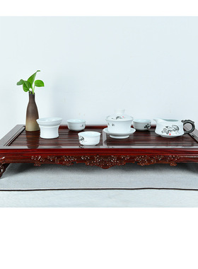 印度小叶紫檀茶盘木质家居办公室客厅茶摆件 小叶紫檀茶盘干泡台