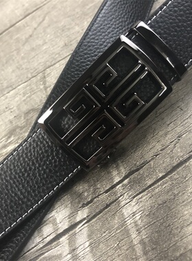 库存清仓工厂尾货男士自动扣真皮裤腰带双面头层牛皮商务休闲皮带