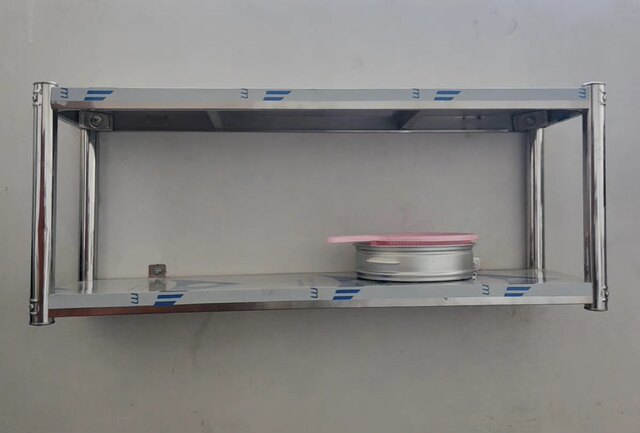 Kitchen wall rack multi-layer storage stainless steel storage rack