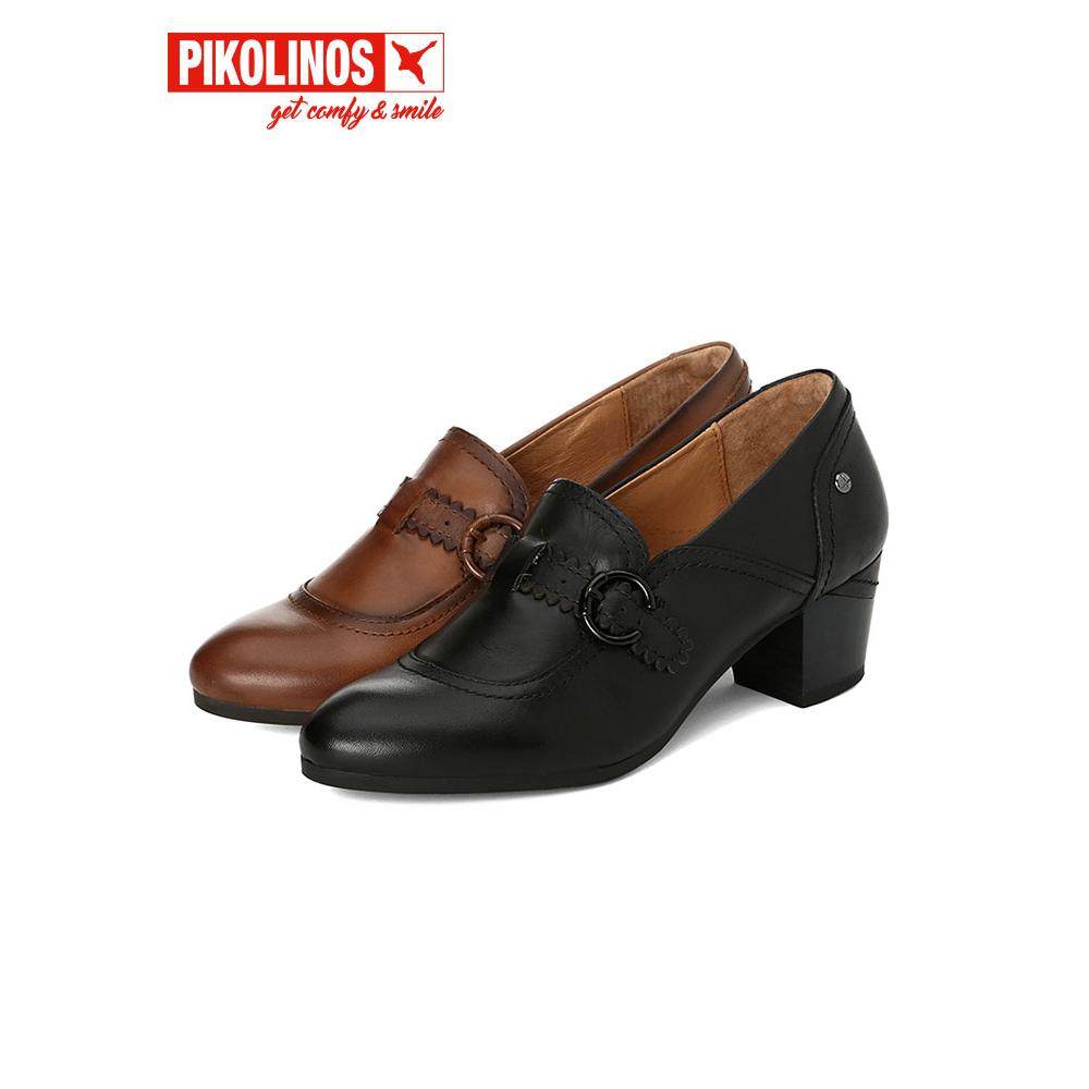 Pikolinos派高雁秋季擦色牛皮中口粗跟套脚通勤乐福鞋PL240720,淘宝优惠券,粉丝福利购,淘宝优惠卷