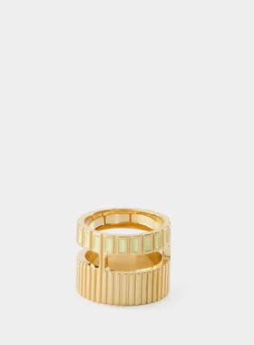 Ivi Slot Ring 银质镀金戒指