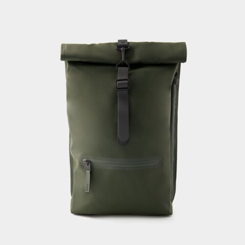 RAINS Rolltop Rucksack 涤纶双肩包电脑书包旅行包通勤背包 - 图0