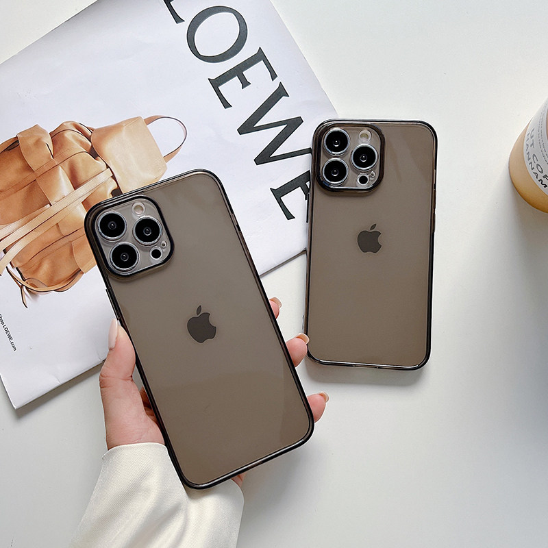 ins简约魔方直边XS简约纯色SE3保护套苹果7plus/8手机壳适用iPhone13promax镜头全包11镜头防摔12透黑XR软壳,淘宝优惠券,粉丝福利购,淘宝优惠卷