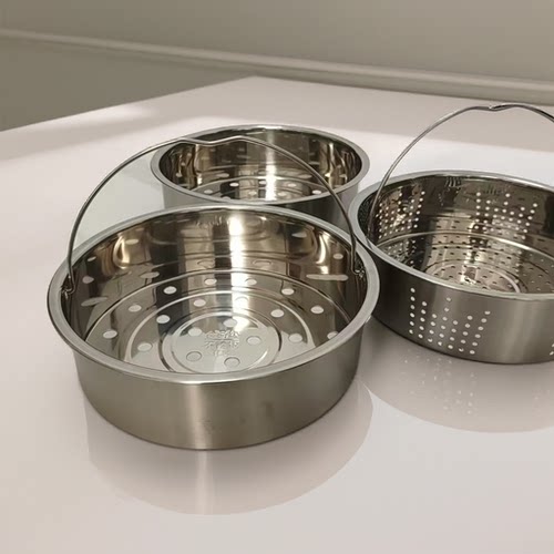 适用苏泊尔电饭煲蒸格电饭锅蒸笼蒸屉食品级304不锈钢蒸架3L4L5L - 图0