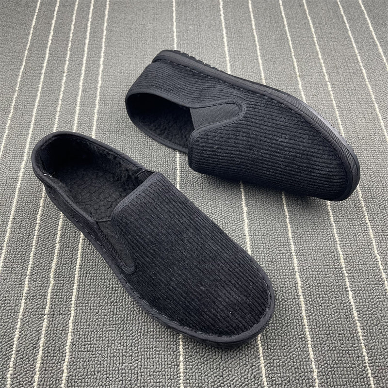 冬季纯色大棉加绒加厚布鞋男女棉鞋子松紧口一脚蹬开车鞋轻便耐磨,淘宝优惠券,粉丝福利购,淘宝优惠卷