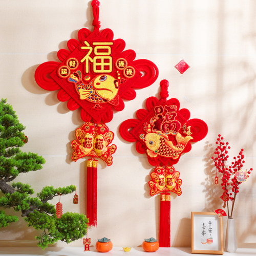 中国结福字挂件客厅大码小号乔迁过新年春节玄关入户门对门上装饰 - 图1