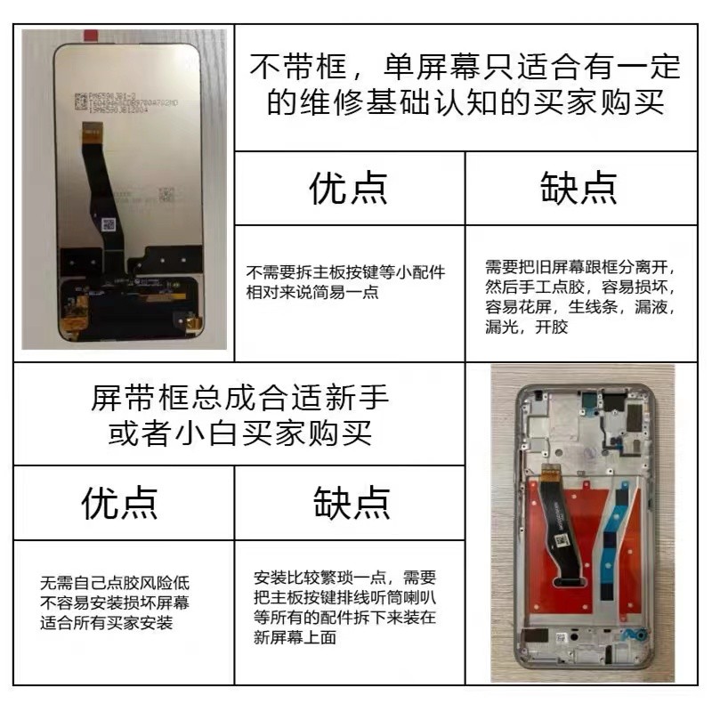 适用华为畅享10plus内外显示荣耀9X/PRO屏幕总成HLK STK-AL00触摸-图3