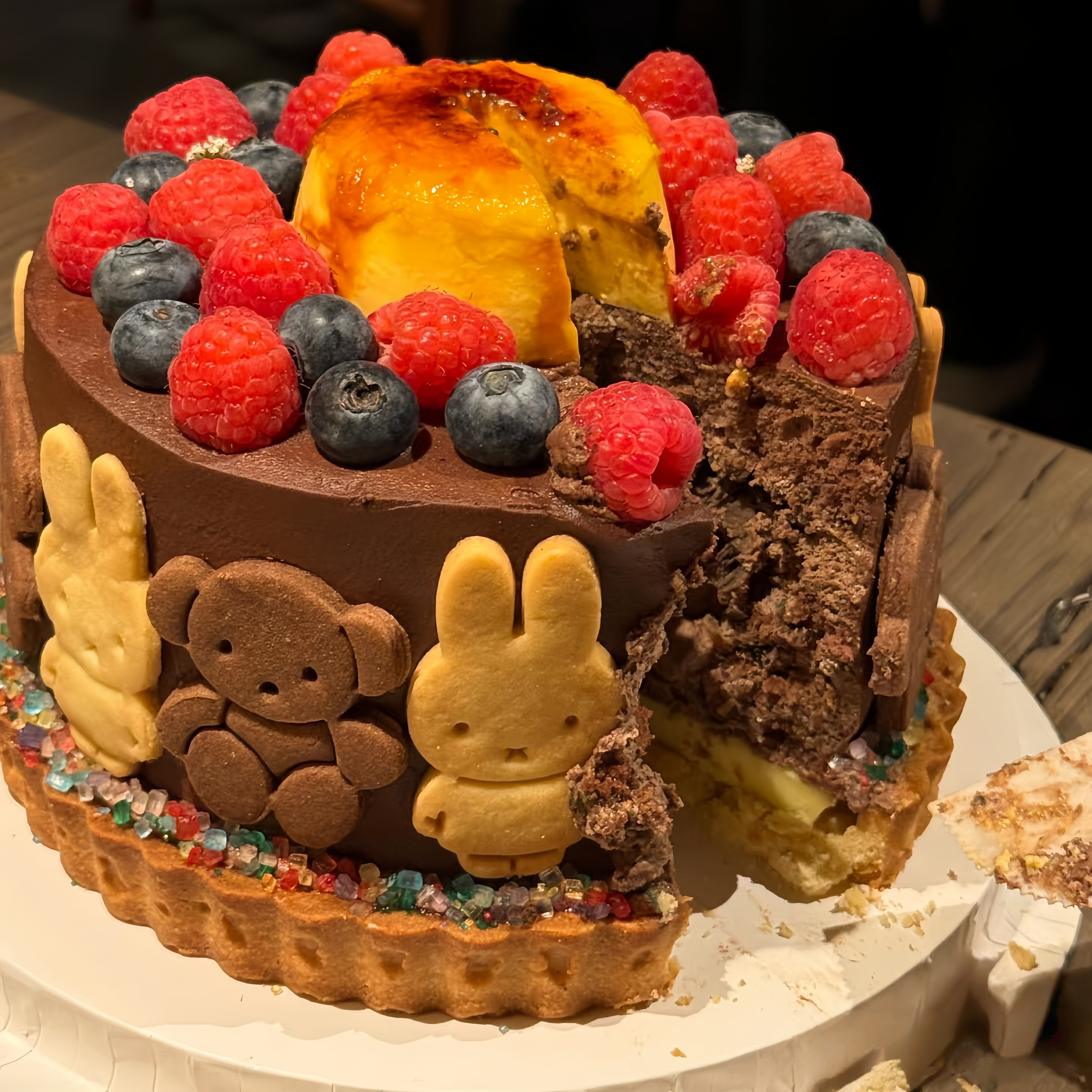 米菲兔小熊黄油饼干烘焙巧克力布丁挞蛋糕甜品装饰送朋友礼物儿童,淘宝优惠券,粉丝福利购,淘宝优惠卷