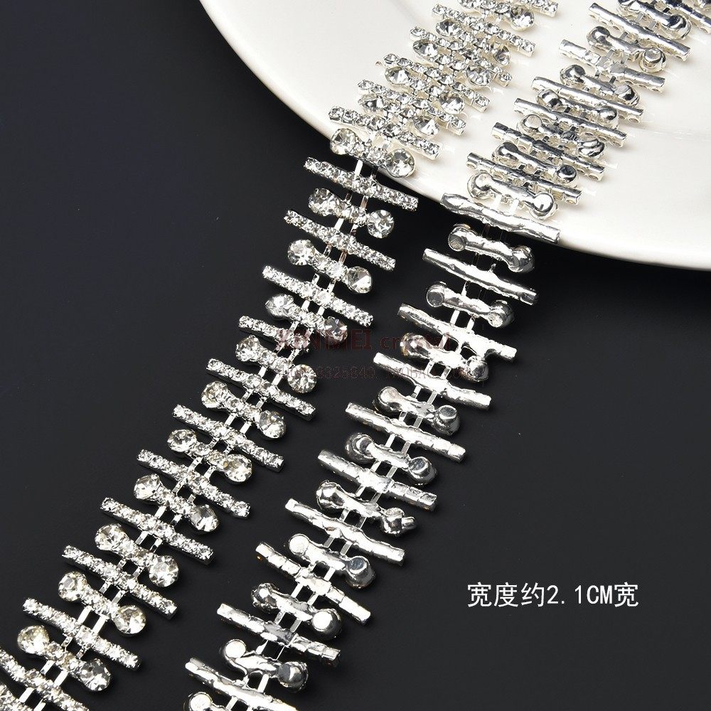 多款式水晶玻璃钻链镶钻花式链条diy鞋包配件服装衣领肩带装饰链,淘宝优惠券,粉丝福利购,淘宝优惠卷