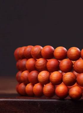 印尼血龙木沉水全透光佛珠手链