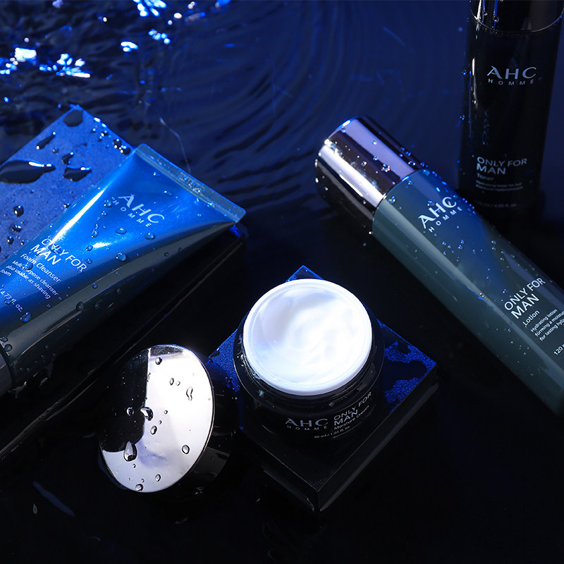 AHC韩国男士水乳套装洗面奶护肤品四件套盒补水保湿控油祛痘正品,淘宝优惠券,粉丝福利购,淘宝优惠卷
