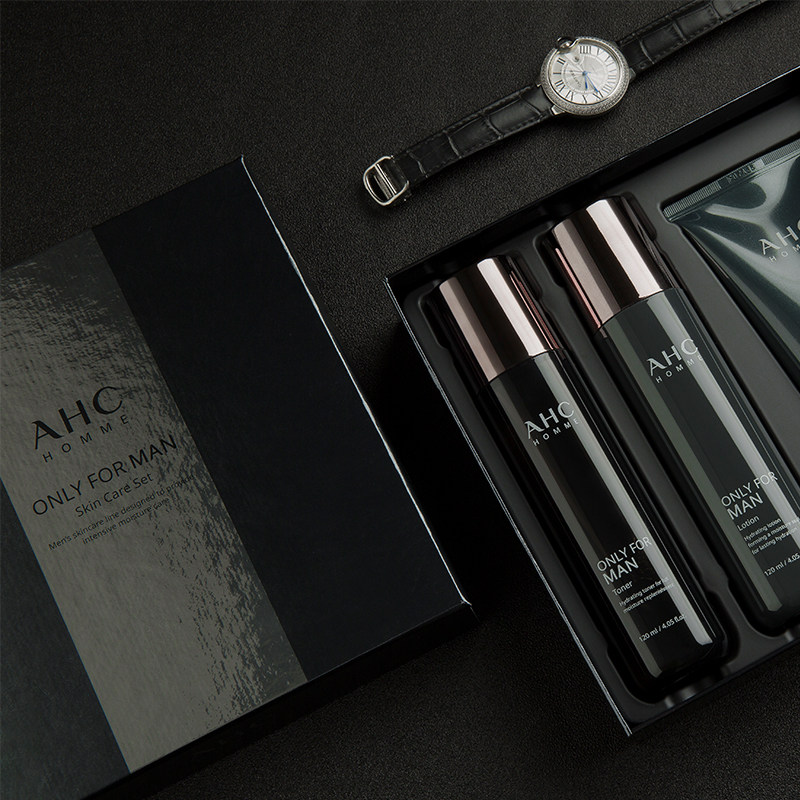 AHC韩国男士水乳套装洗面奶护肤品四件套盒补水保湿控油祛痘正品,淘宝优惠券,粉丝福利购,淘宝优惠卷