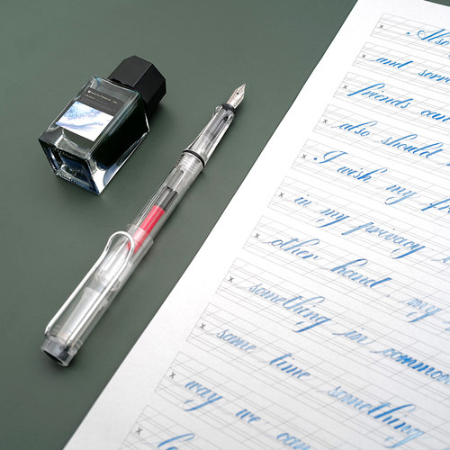 【平行钢笔】BANMI-花体英文哥特体鸭嘴钢笔美工笔藏文透明钢笔 - 图1