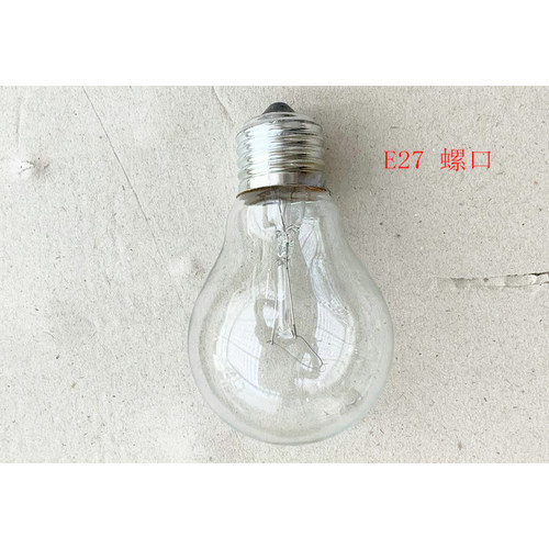白炽灯泡低压DC直流24V40w60w100w机床船舶E27螺口老式钨丝灯泡 - 图1