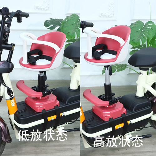 爱玛踏板车幼儿座椅台铃电动车儿童座电瓶车宝宝前置减震椅 - 图1