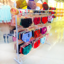 Lingerie Shelves Hang Underwear Racks Bra Show Ground Underwear Middle Island Shelf Double-sided Underwear Rack Display Racks