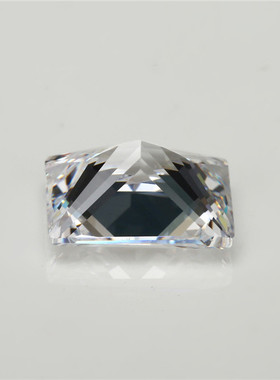 1.5x2-10x14mm 5A 梧州长方直角白色锆石 透明裸石合成立方氧化锆