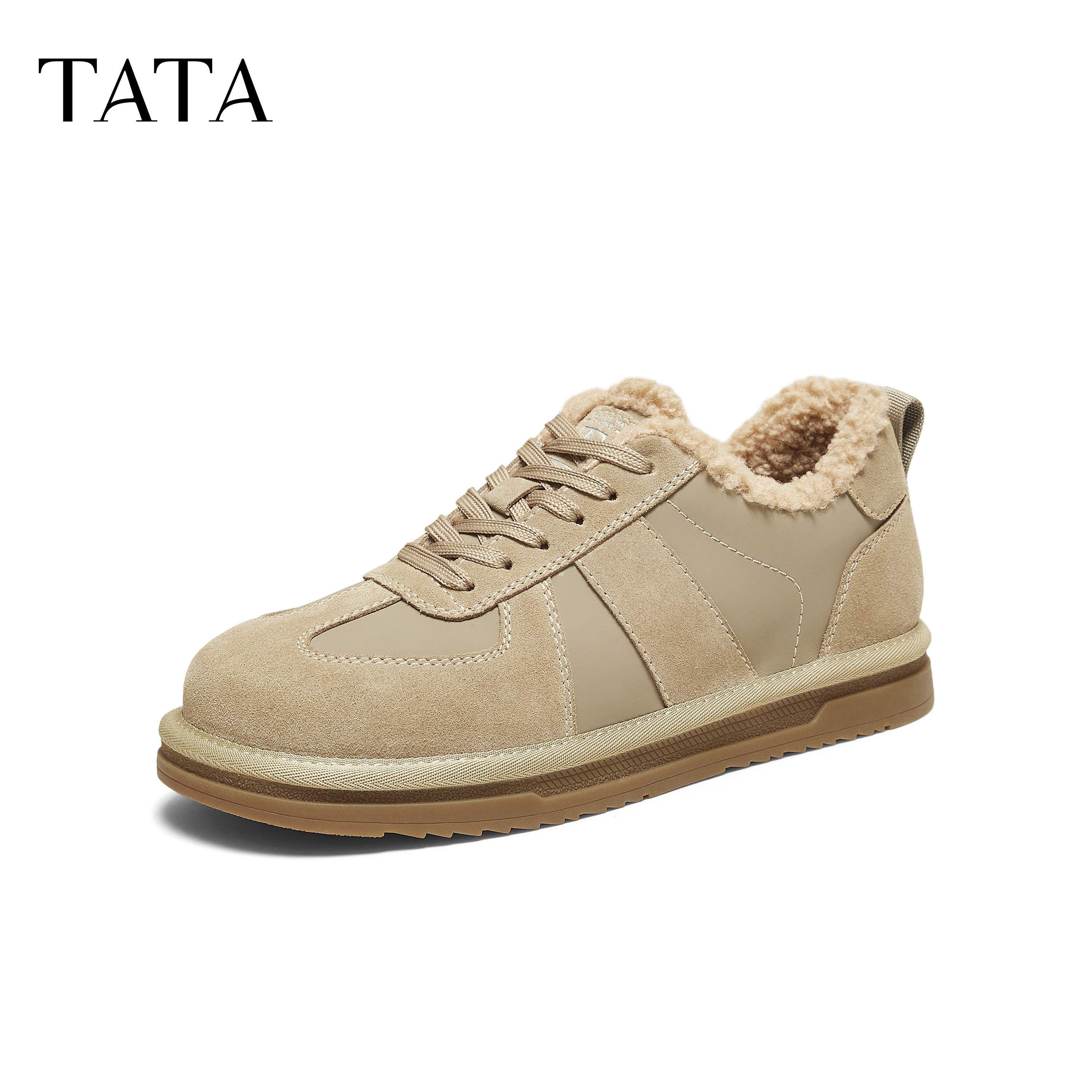 TATA他她棉鞋运动鞋休闲德训板鞋加绒短靴男鞋2025冬新QHL01DM5,淘宝优惠券,粉丝福利购,淘宝优惠卷