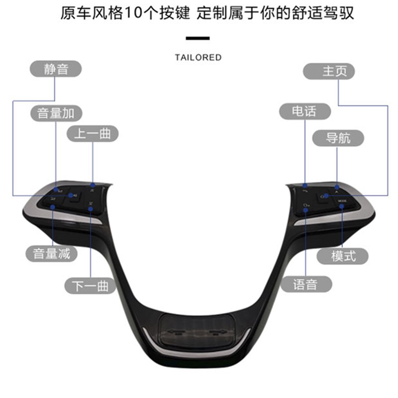 适用五菱宏光S荣光V新卡小卡S3PLUSMINI多功能方向盘按键改装方控