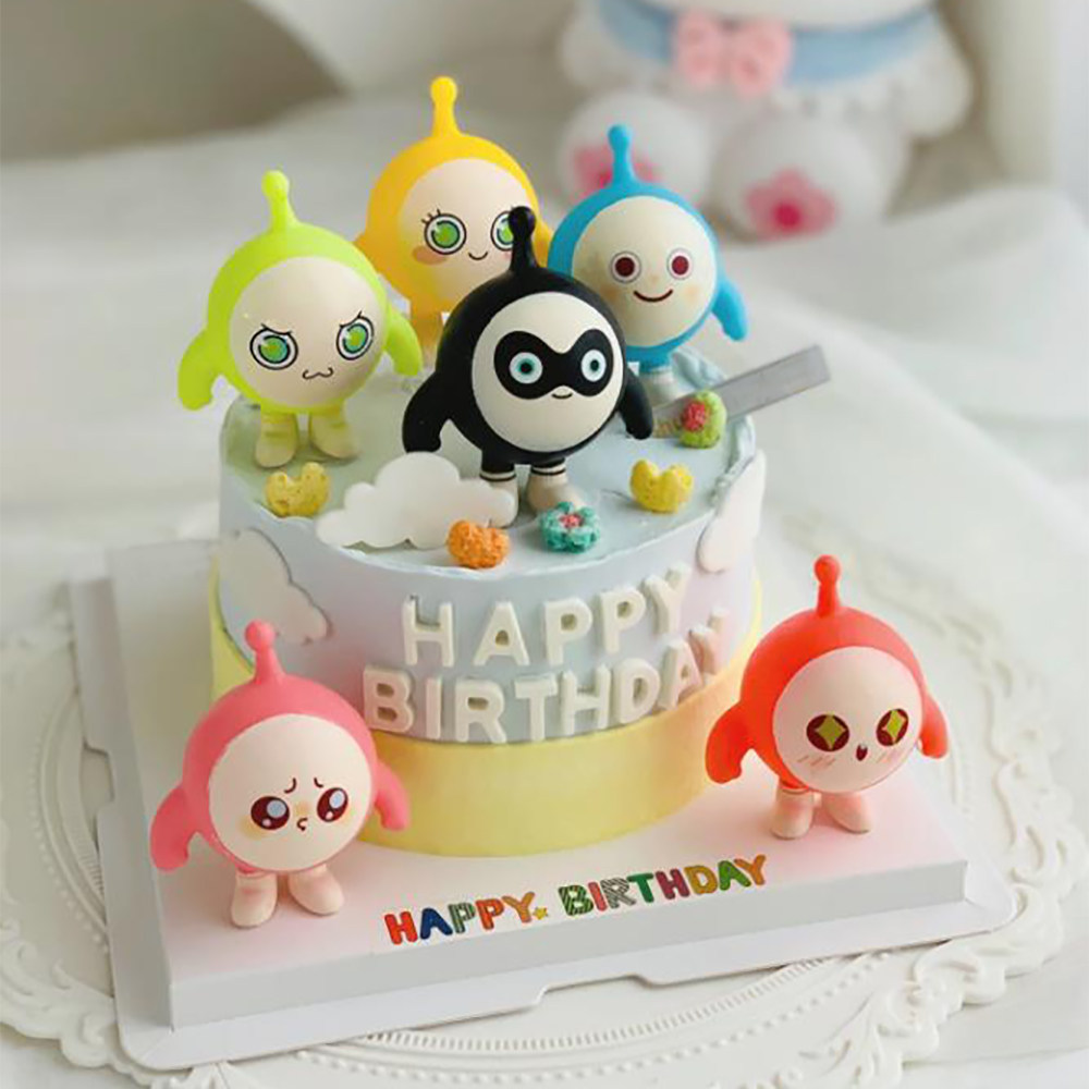 蛋仔派对手办爆款蛋仔派对手办公仔游戏周边可爱卡通呆萌pvc玩偶盲盒蛋糕装饰