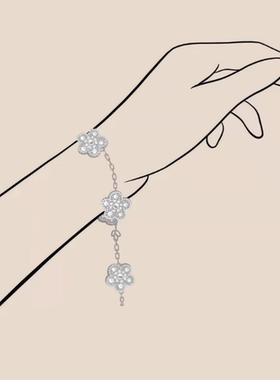 【高版】五花手链梵家红玉髓金镭射熊猫蓝玛瑙四叶草18K间钻满钻