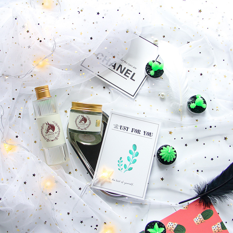 淘宝ins拍照背景布网红直播星星网纱拍摄道具