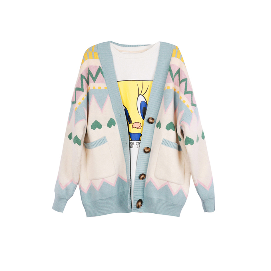 加肥加大码孕妇毛衣外套秋冬装时尚中长款针织开衫外搭宽松200斤 - 图3