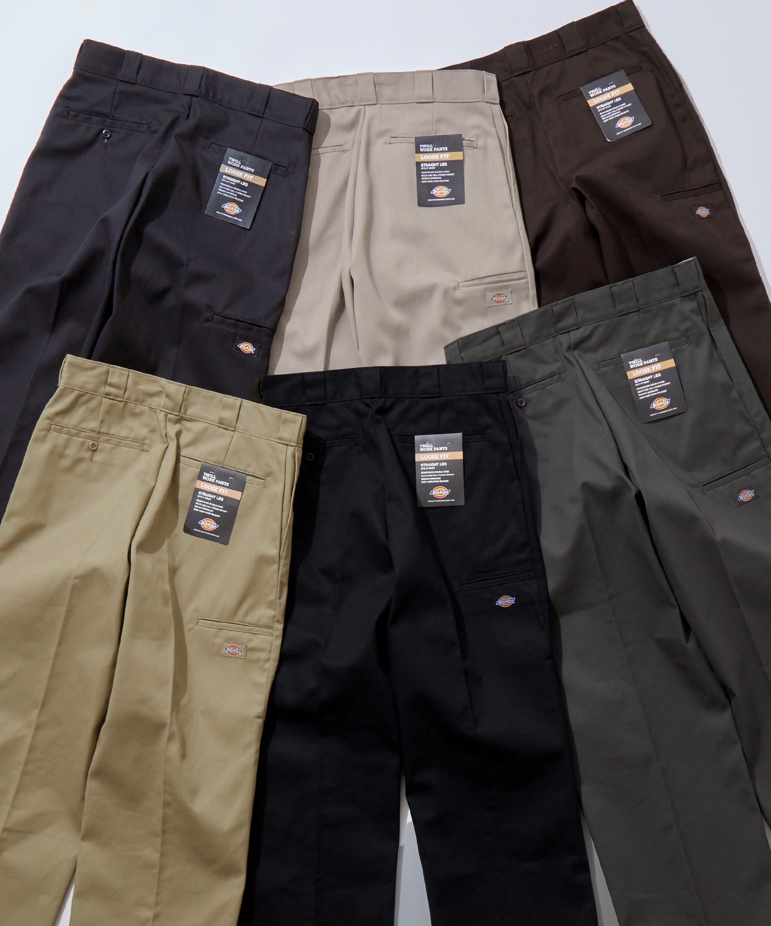 美版正品 Dickies 85283 迪克斯工装裤 宽松双膝裤 clean fit长裤 - 图0