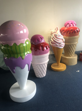 大型仿真冰淇淋模型雕塑装饰