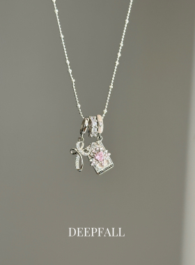 DEEPFALL【桃屿恋人】s925纯银星芒项链女小众设计轻奢高级感甜酷