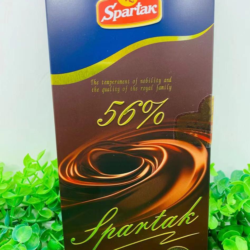 白俄罗斯原装进口斯巴达克牌铁盒黑巧克力56%72%90%纯可可代餐 - 图3