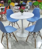 Северный твердый дерево круглый обеденный столик журнальный столик будет обсуждать столик для приема простого творческого повседневного чая с молоком маленький круглый столик