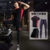 Bộ đồ thể thao nam co giãn nhanh khô Áo thun tập gym pro quần áo tập thể dục ba mảnh phù hợp với quần áo nén mùa hè - Quần áo tập thể hình Quần áo tập thể hình