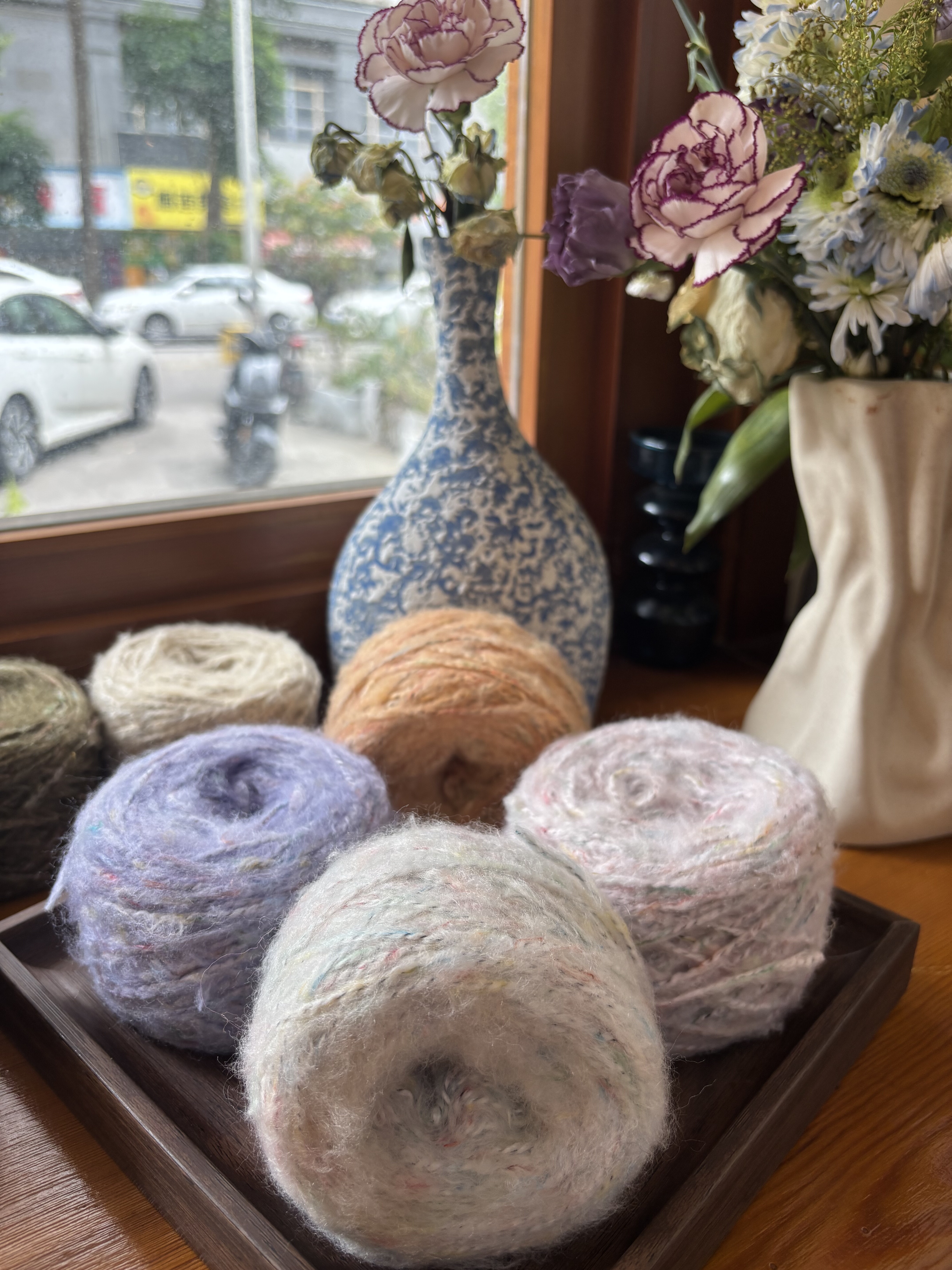 秋冬毛线DIY手工编织线材段染线材手混线钩织手工小众发饰材料包,淘宝优惠券,粉丝福利购,淘宝优惠卷