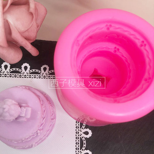 婚庆马车蛋糕造型硅胶模具巧克力慕斯婚礼蛋糕装饰香薰石膏蜡烛模 - 图1