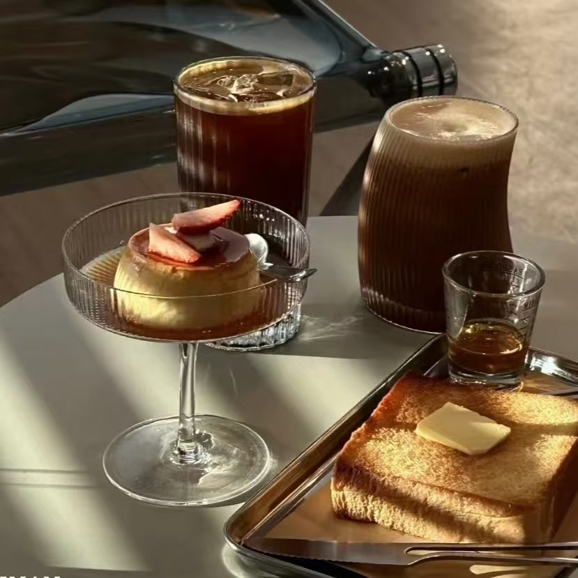 网红餐厅高颜值玻璃杯冰淇淋杯酸奶杯高脚鸡尾酒杯子布丁杯甜品杯,淘宝优惠券,粉丝福利购,淘宝优惠卷