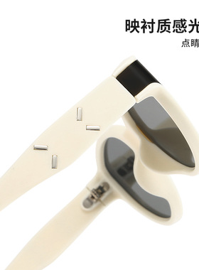 2025新品gm联名合作系列马吉拉太阳镜高级感折弯片网红款猫眼墨镜