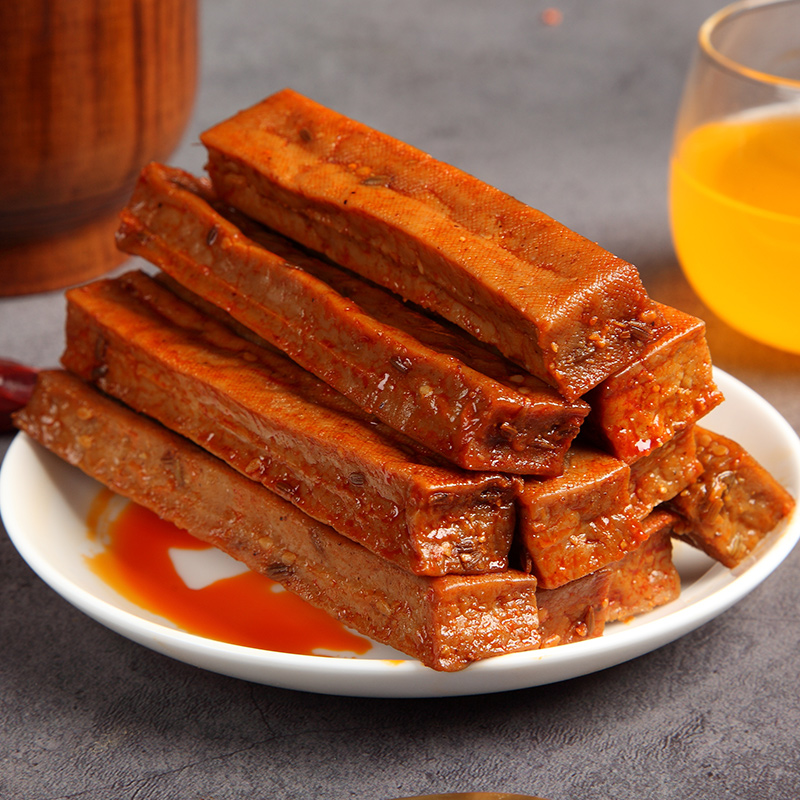 椒骄小筋条卤豆干好吃的麻辣零食小吃湖南特产即食休闲吃货食品-图0