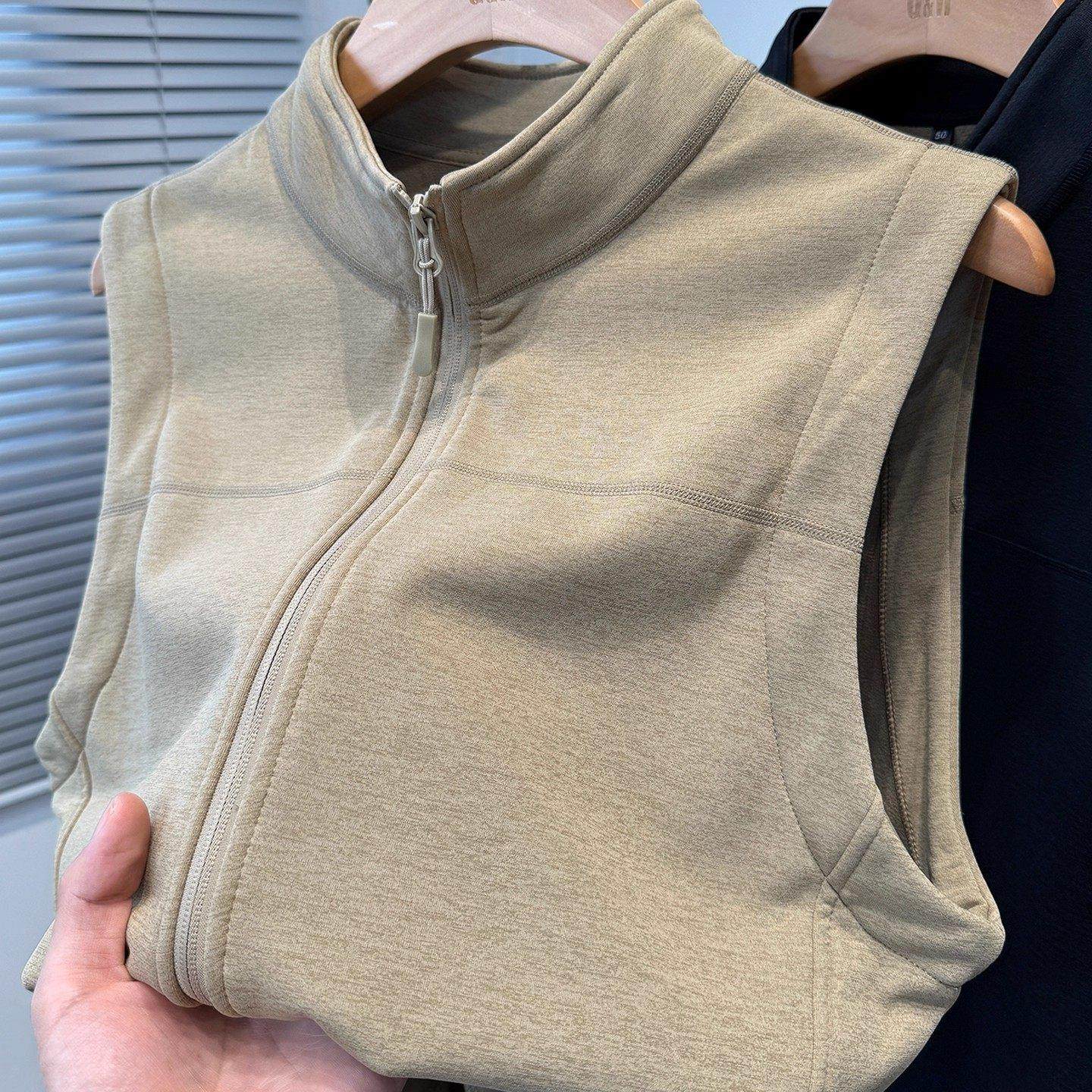 奥利绒加绒加厚马甲男款秋冬季运动休闲背心男装青年无袖坎肩立领,淘宝优惠券,粉丝福利购,淘宝优惠卷