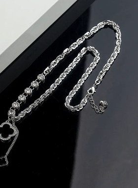 时尚百搭四叶花毛衣链