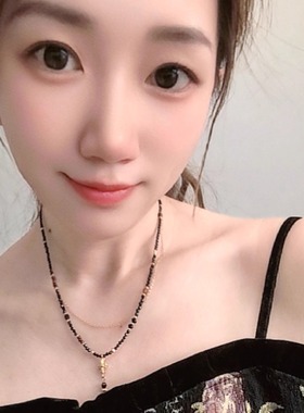 原创设计天然半宝石多色项链