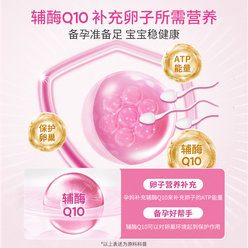 orthomol奥适宝德国活性叶酸备孕维生素叶酸片备孕期孕妇辅酶Q10